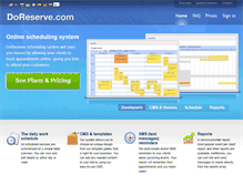 Tablet Screenshot of doreserve.com